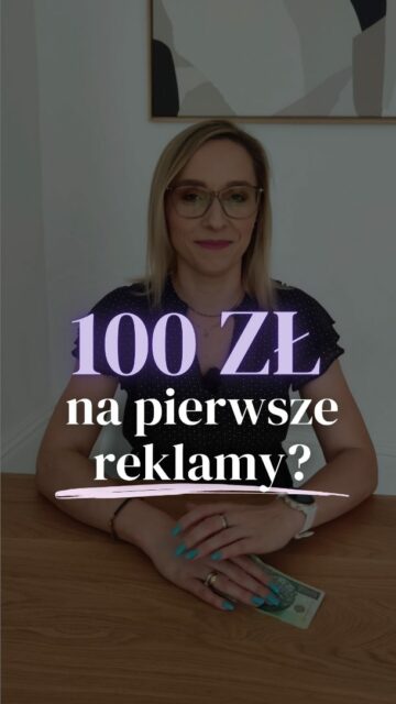 💸100 zł na Twoje pierwsze reklamy?💬Skomentuj 💜100💜, a wyślę Ci pomysły na kampanie Meta Ads za taką kwotą! ✨PS Obserwuj @socialme.marketing, jeśli chcesz w końcu tworzyć skuteczne reklamy dla swojego biznesu.
