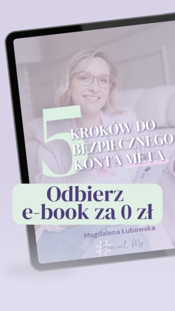 💬Skomentuj „5” a wyślę Ci 💜e-book za 0 zł💜, dzięki któremu zabezpieczysz swoje profile i konta Meta przed włamaniem lub utratą dostępów🔐Jeżeli prowadzisz biznes na Insta, korzystasz z reklam lub to planujesz – to obowiązkowe kroki, które musisz wykonać. 🔥Bezpieczeństwo nie jest dodatkiem, tylko fundamentem.