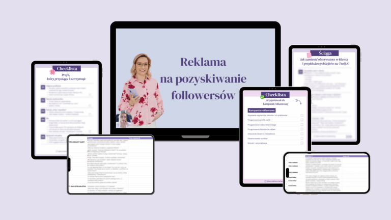 Reklama na Follow (mockup kursu FOLLOW ADS) - SOcialMe
