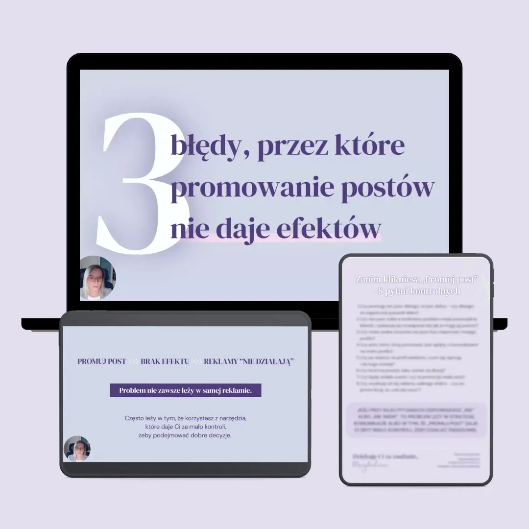 Klikasz „Promuj post”, wydajesz pieniądze… i nic z tego nie wynika? - mockup